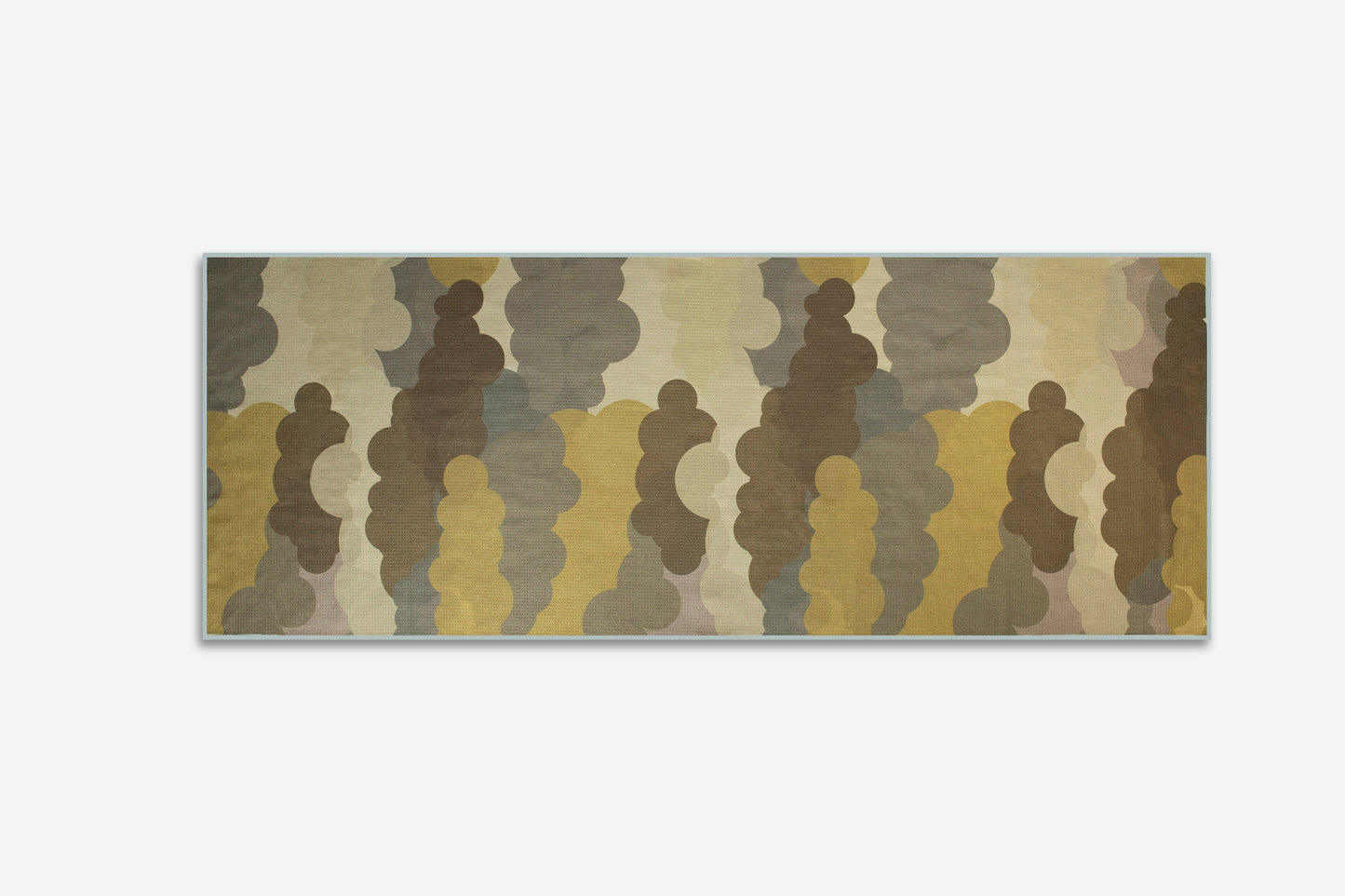 Yoga towel Camouflage cloud design green and khaki colours