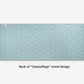 Yoga towel wave repetitive pattern blue colours