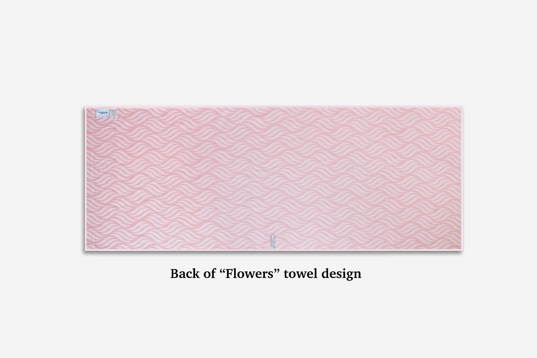 Yoga towel wave repetitive pattern pink colours